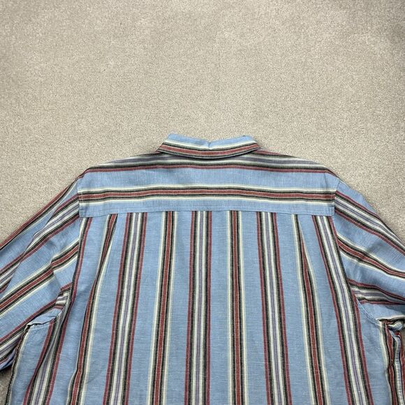 Tommy Bahama Cabana Stripe Linen Shirt Button Long Sleeve Shirt Men's Size XL - Picture 9 of 15